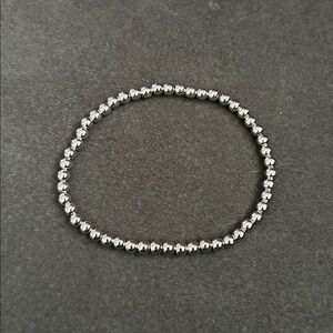 Silver Beaded Bracelet